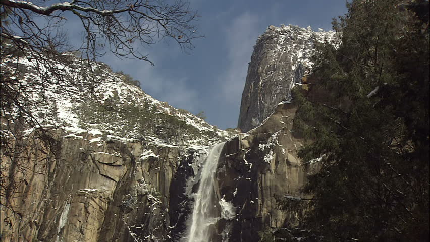 Bridalveil Falls In Early Winter, Close-up