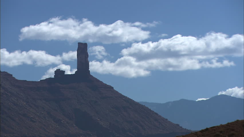 Timelapse of Clouds over Monument Valley and Rock Formation in Canyonlands