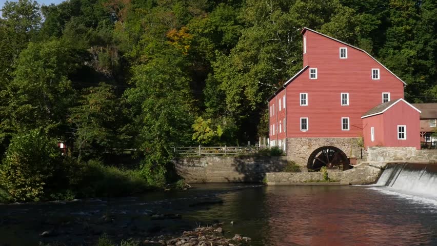 Watermill And Waterfall Pan A Stock Footage Video 100 Royalty Free Shutterstock