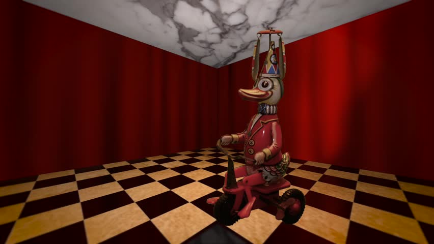 The Cyclist
A cyclist goes round and round in this stop motion loop.