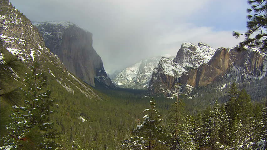 Early Winter In The Yosemite Valley, Featuring El Capitan