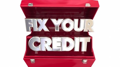 Fix Your Credit Score Repair Toolbox Animation