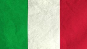 Italian flag waving in the wind (full frame footage in 4K UHD resolution)