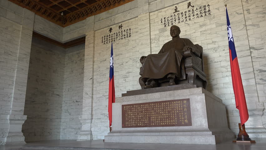 Statue of Chiang Kai-shek, former president of the Republic of China, better known in Taiwan