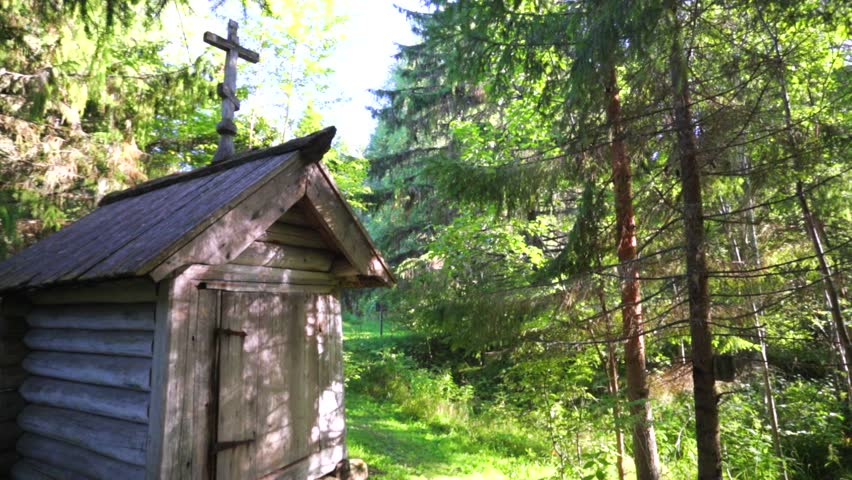 The smallest chapel in Russia named Cross. It