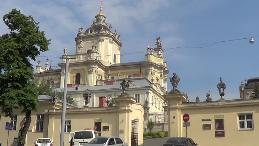 Saint Yura cathedral in town Lvov, Ukraine.