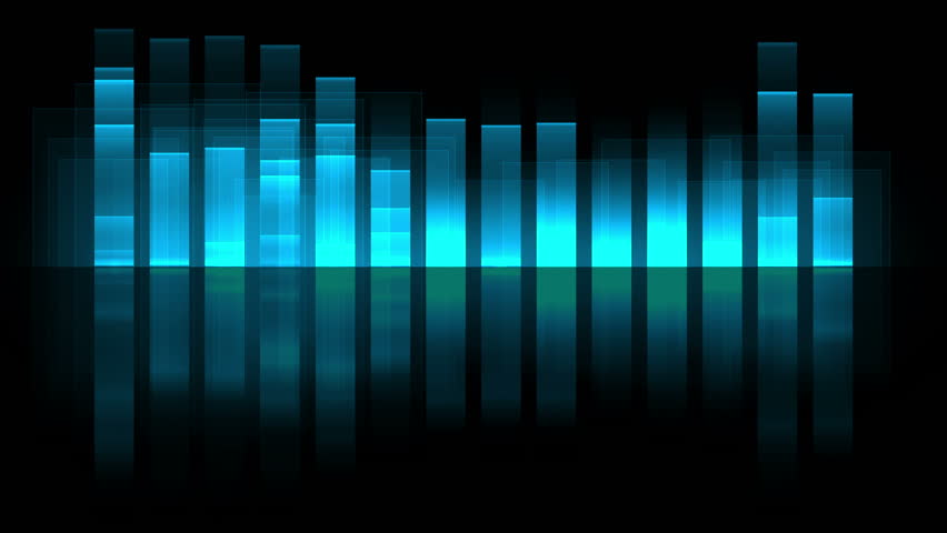 Sound Wave Graphics Equalizer. Computer Stock Footage ...