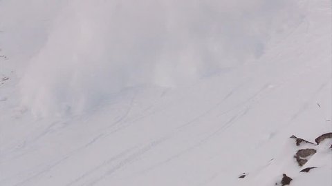 avalanche passes near the camera