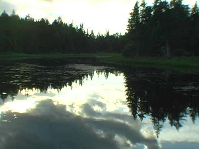 A beautiful pond downeast near Lubec, Maine.