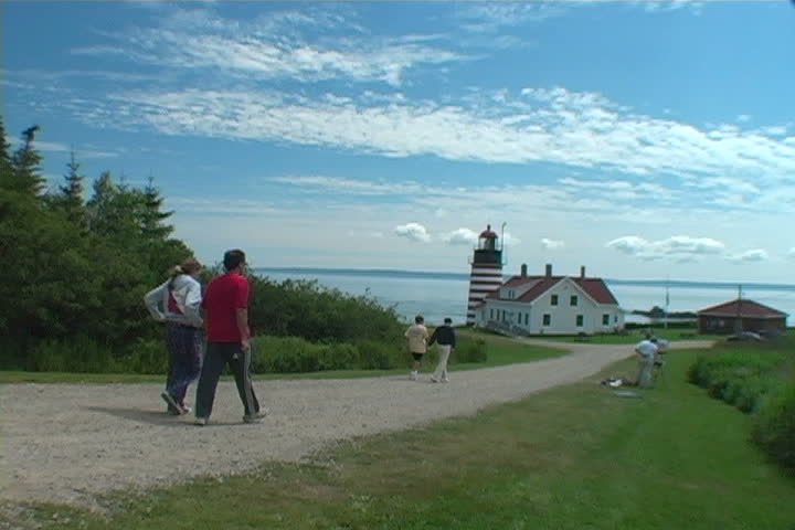 Luddy lighthouse in Lubec, Maine made famous by Hopper paintings.