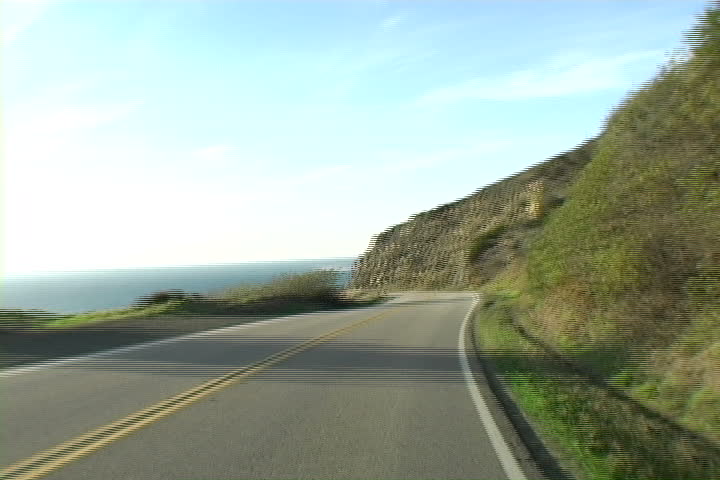 Touring highway near Big Sur in california,