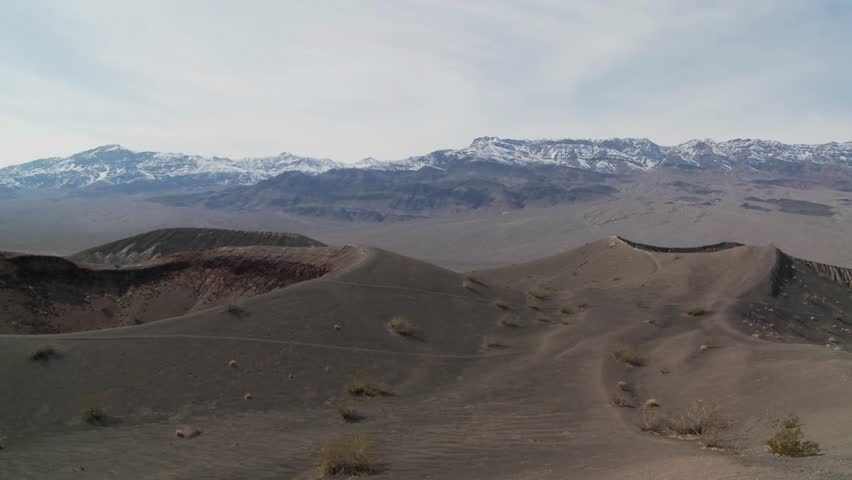 An amazing volcanic crater in Death Valley National Park.