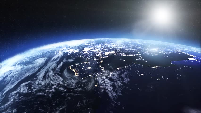 Satellite view of the earth at night | Shutterstock HD Video #14797435