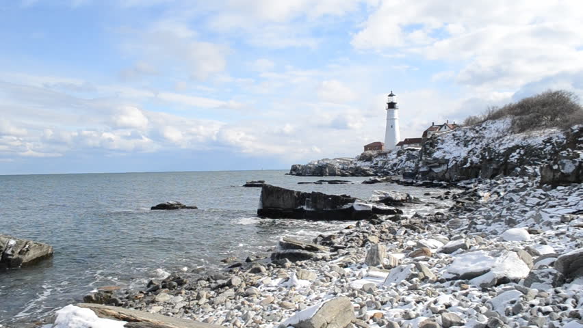 Winter Coast Line in Maine