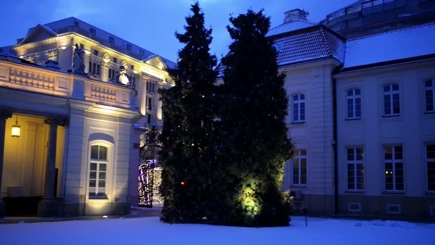 Potocki Palace, is a large baroque palace in Warsaw located at Krakowskie Przedmiescie Street 15, directly opposite the Presidential Palace. It was originally built for Denhoff family.