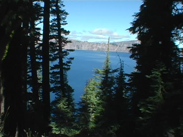 A view of Crater Lake; the deepest lake in the U.S. 