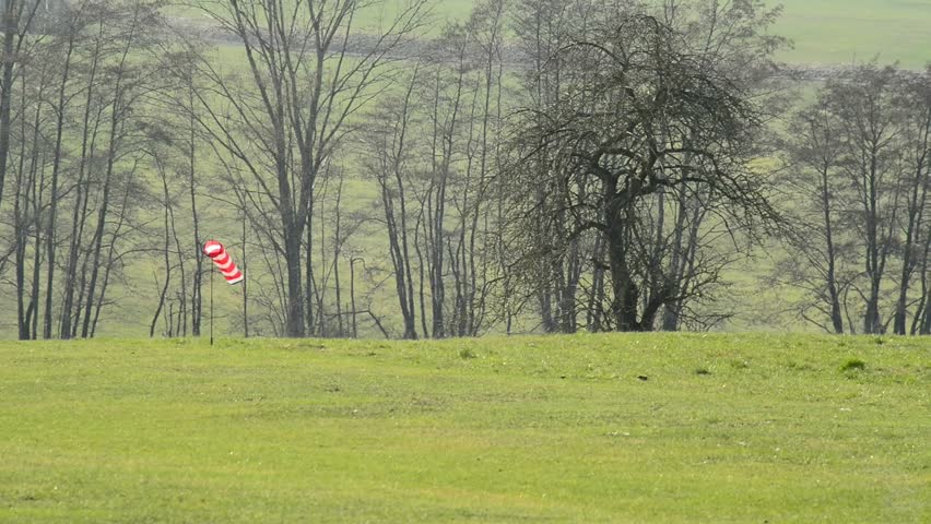windsock at a model airfield
