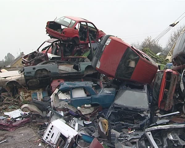 Junkyard Full Of Used Car Stock Footage Video 100 Royalty Free 1485676 Shutterstock