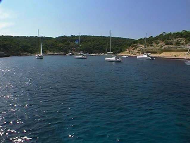Anchorage on the southwest coast of Majorca