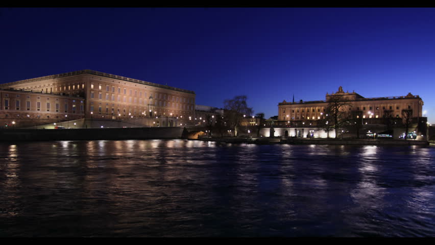 Stockholm city at night