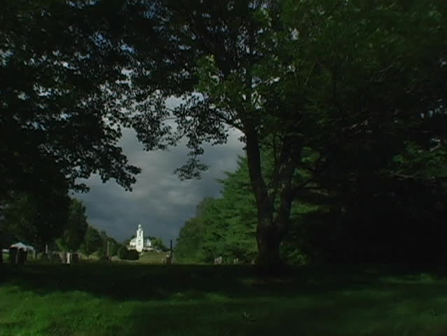 A beautiful house in the distance near Shiloh, Maine.