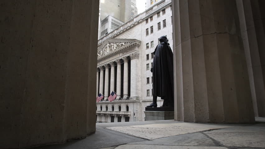 A dolly shot of New York