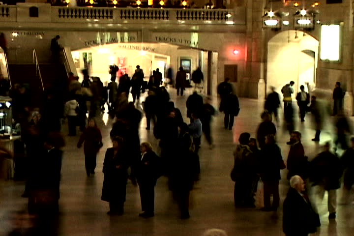 Bustling Grand Central Station, New York City