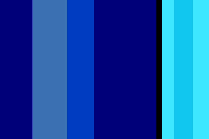 Silhouette of woman with blue bars background (motion graphic)