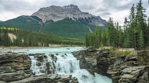 Cinemagraph Loop - Waterfalls in Canadian Rockies - motion photo