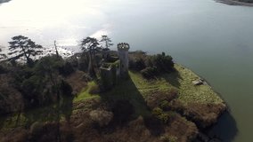 4k Aerial video of a Castle in Ireland