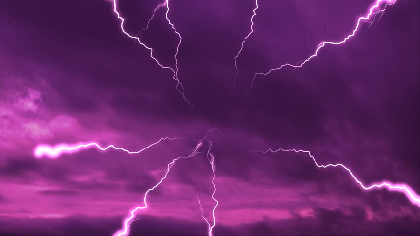 Pink Clouds Lightning Storm Background Stock Footage Video 100 Royalty Free Shutterstock