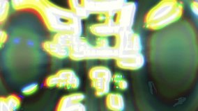 Cyber UK Flag - Digital Data Code Matrix. Camera moving back from extreme close up of the monitor screen, showing United Kingdom flag built of digits. - Powered by Shutterstock - Get 15% off with code: PIKWIZARD15