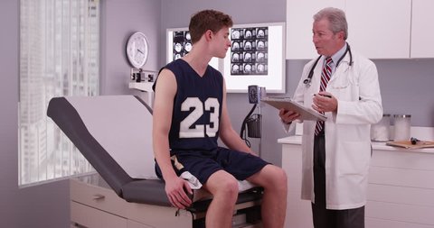 97 Male Athlete Physical Exam Stock Video Footage - 4K and HD Video