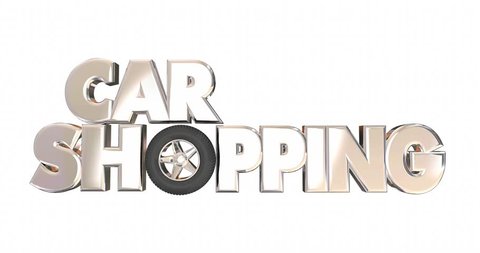 Car Shopping 3d Words Dealership Animation 4K