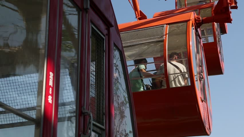 Yunlin, Taiwan-05 April, 2015: Ferris wheel cabins, Janfusun Fancyworld, Jian Hu Shan Theme Park in Taiwan. The park features Sky Wheel, which is Taiwan