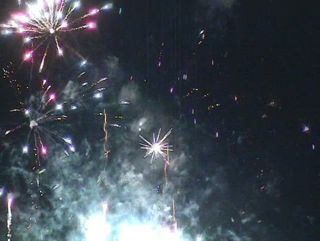 Fireworks in the sky