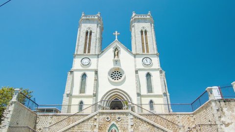 Nouméa New Caledonia Saint Joseph Cathedral on a Sunny Day with a Blue Sky