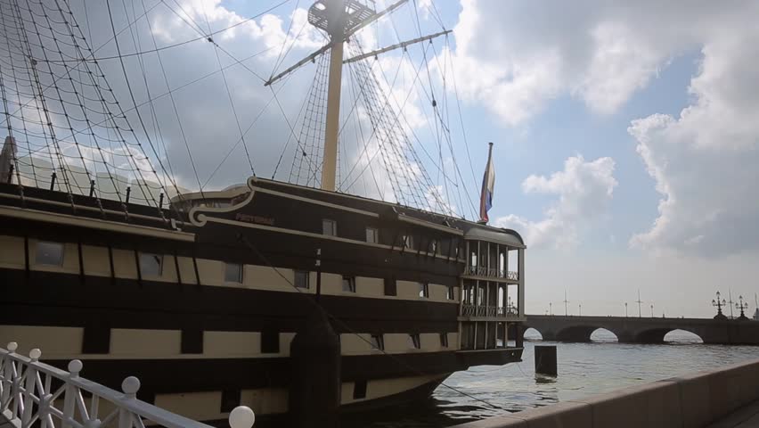 Old ship in Saint-Petersburg