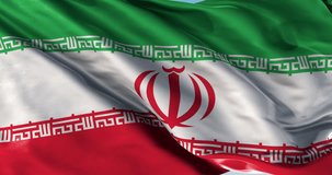 Ultra realistic looping flag: Iran