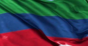 Ultra realistic looping flag: Daghestan