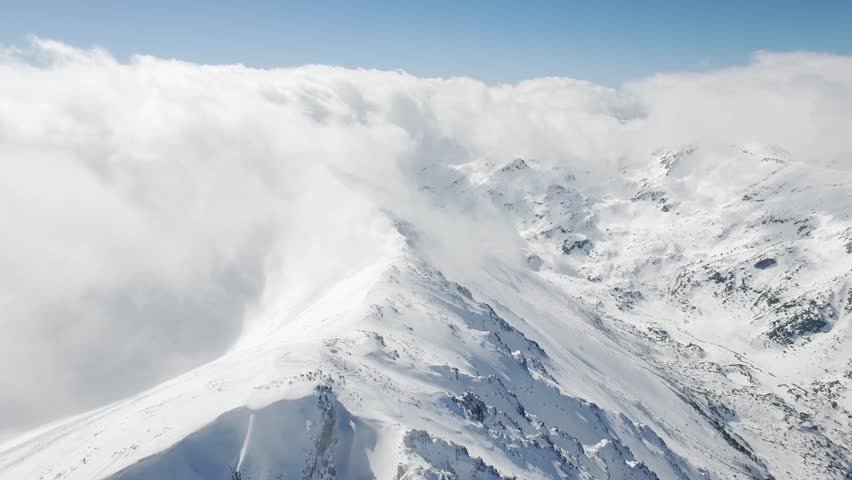 Beautiful Epic Scale Mountain Range Swiss Alps Aerial Drone Footage Clouds Peaks Travel Extreme Heights Distances Inspiration Concept UHD 4K