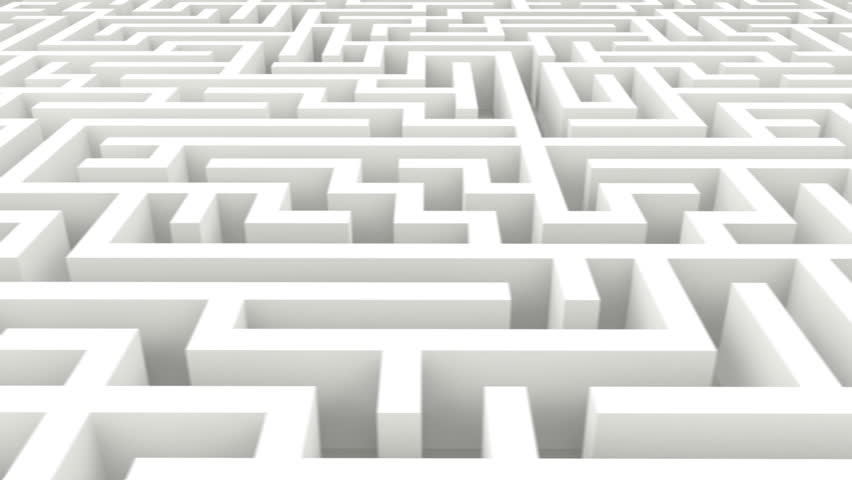 Camera flies over endless labyrinth. Seamless loop. | Shutterstock HD Video #1507214