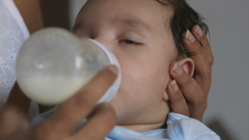 baby fighting bottle