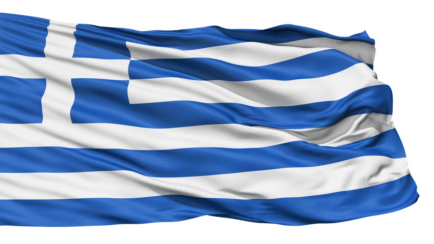 National waving Flag of Greece (also called galanolefki or kianolefki),seamless