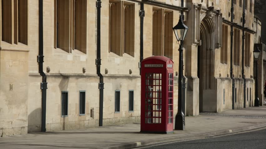 English Phone Box, Oxford, England, Europe