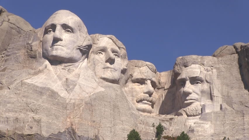 Mt. Rushmore National Memorial is located in southwestern South Dakota, USA. Royalty-Free Stock Footage #15107392