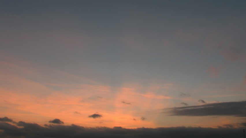 Sunset time lapse, HD clip