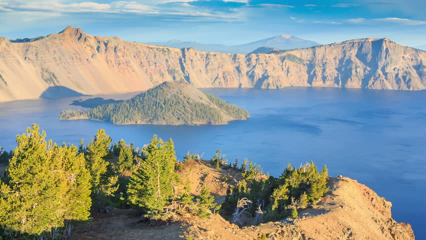 Crater Lake National Park is a caldera lake in the western United States, located in south-central Oregon.