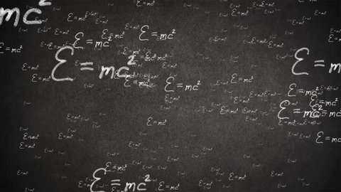 Flight Einstein formula on a black background