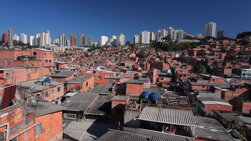 Tilt of Paraisópolis Community in São Paulo - Brazil